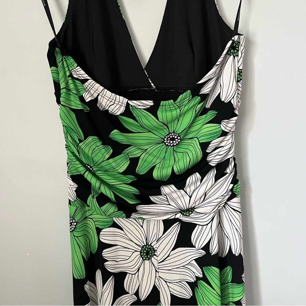 My Michelle Y2K Vintage Daisy Floral Sleeveless Halter Neck Midi Dress Sz Large - Picture 15 of 16